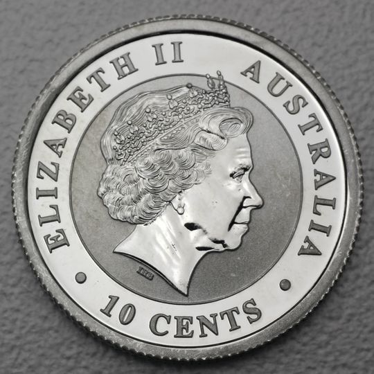 10 Cents Koala Silbermünze Australien Kopfseite